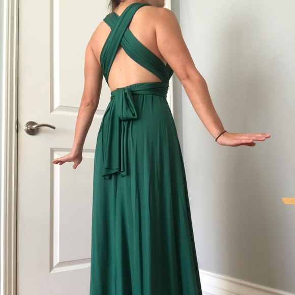 Small Green Maxi Dress - Picture 5 of 7
